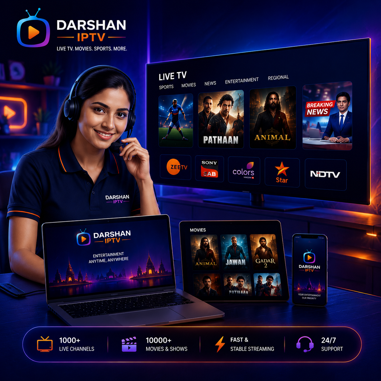 Darshan IPTV Support